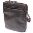 Вертикальна чоловіча сумка через плече із гладкої натуральної шкіри Shvigel 20868_1 Коричневий