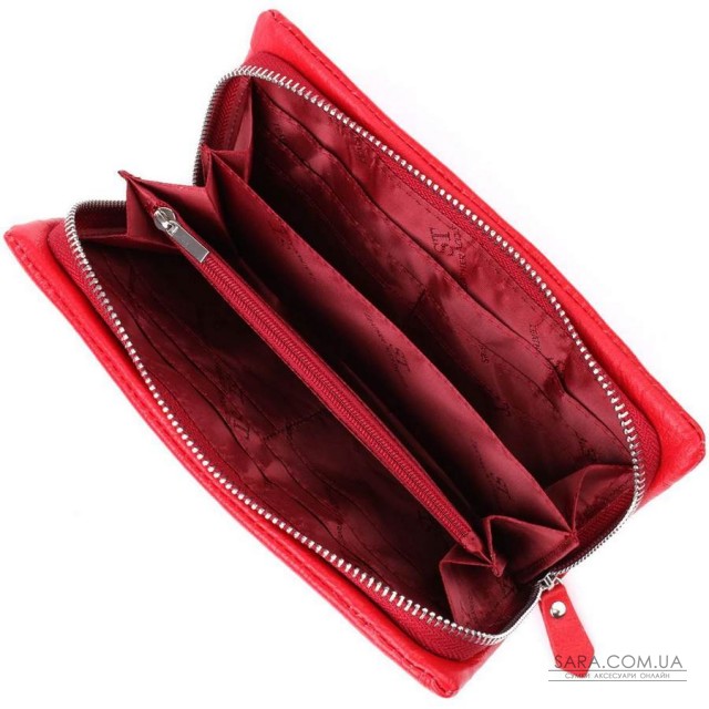 Практичний жіночий гаманець-клатч із відділенням під телефон із натуральної шкіри ST Leather 23100 Червоний Практичний жіночий гаманець-клатч із відділенням під телефон із натуральної шкіри ST Leather 23100 Червоний