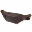 Зручна сумка-бананка для чоловіків із натуральної вінтажної шкіри Shvigel 23121 Коричневий