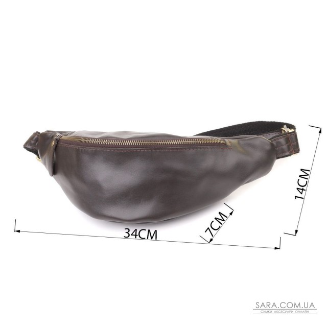 Сумка бананка відмінної якості з гладкої натуральної шкіри Shvigel 23144 Сумка бананка відмінної якості з гладкої натуральної шкіри Shvigel 23144