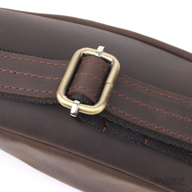 Добротна сумка бананка для чоловіків з натуральної шкіри вінтажної Shvigel 23139 Коричневий Добротна сумка бананка для чоловіків з натуральної шкіри вінтажної Shvigel 23139 Коричневий