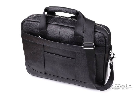 Діловий портфель для чоловіків із натуральної шкіри Vintage 23039 Чорний