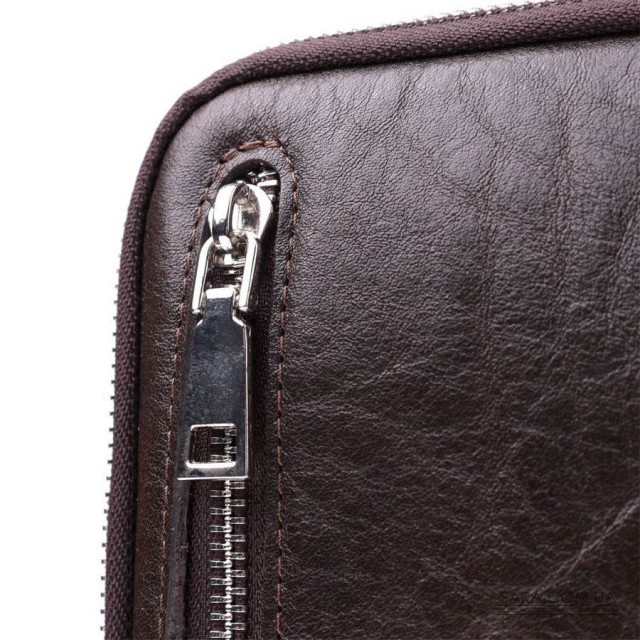 Чоловіча прямокутна сумка бананка з гладкої натуральної шкіри GRANDE PELLE 22880 Коричневий Чоловіча прямокутна сумка бананка з гладкої натуральної шкіри GRANDE PELLE 22880 Коричневий