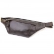 Чоловіча сумка-бананка компактного розміру з натуральної шкіри Shvigel 23126 Коричневий