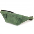 Модна сумка-бананка для чоловіків з натуральної vintage шкіри Shvigel 23124 Зелений