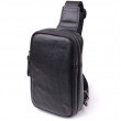 Невелика слінг сумка для чоловіків з натуральної шкіри Vintage sale_15105 Чорний