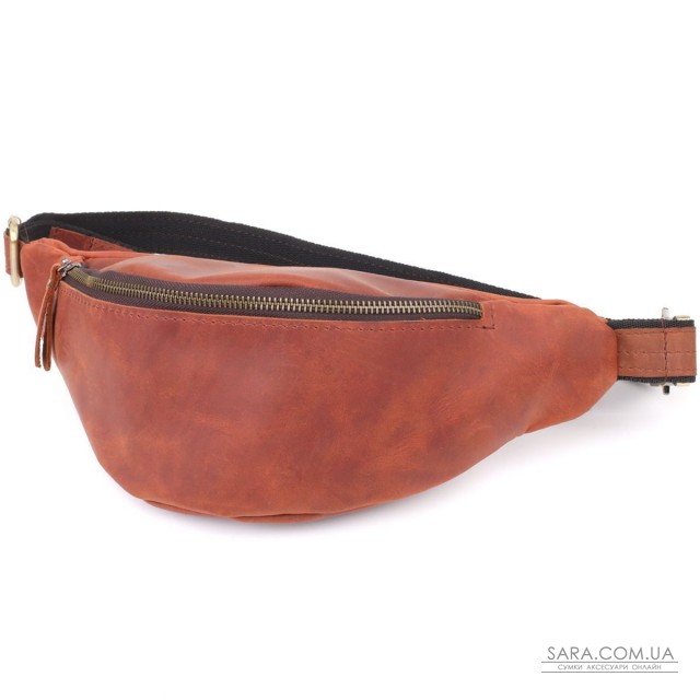 Бананка для чоловіків відмінної якості з натуральної шкіри вінтажної шкіри Shvigel 23140 Рудий Бананка для чоловіків відмінної якості з натуральної шкіри вінтажної шкіри Shvigel 23140 Рудий