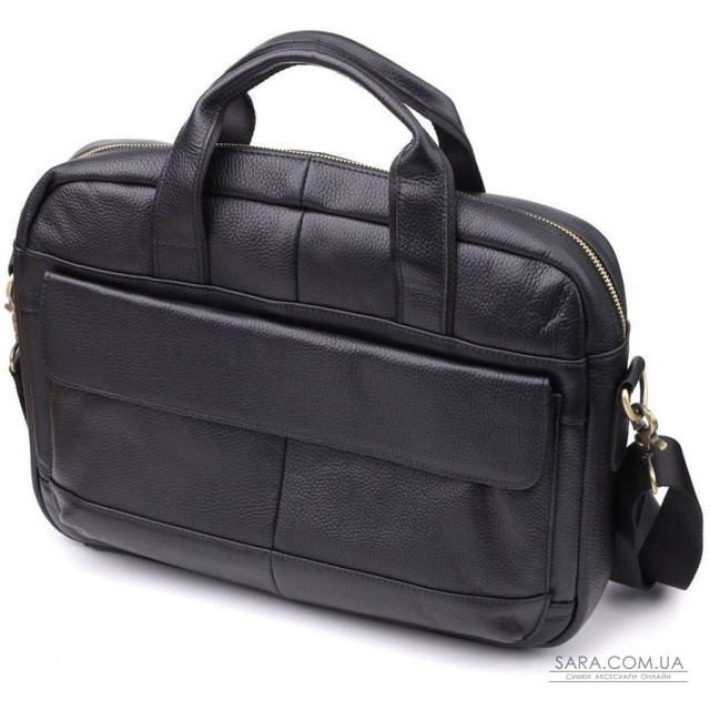 Портфель для чоловіків з натуральної шкіри Vintage 23041 Чорний Портфель для чоловіків з натуральної шкіри Vintage 23041 Чорний