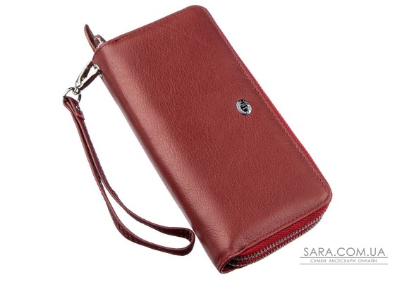Багатофункціональний гаманець-клатч для жінок ST Leather 18868 Червоний