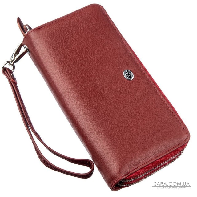 Багатофункціональний гаманець-клатч для жінок ST Leather 18868 Червоний Багатофункціональний гаманець-клатч для жінок ST Leather 18868 Червоний