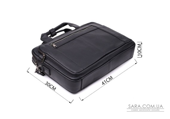 Портфель для чоловіків з натуральної шкіри Vintage 23042 Чорний Портфель для чоловіків з натуральної шкіри Vintage 23042 Чорний