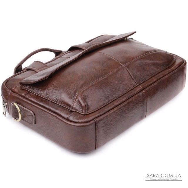 Портфель для мужчин из натуральной кожи Vintage 23040 Коричневый Портфель для мужчин из натуральной кожи Vintage 23040 Коричневый