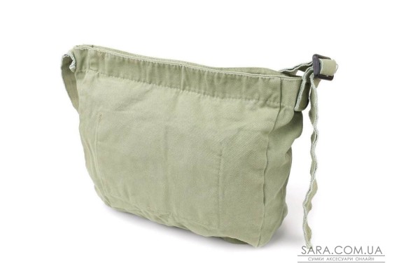 Сумка на плече з якісного текстилю Vintage sale_15131 Оливковий