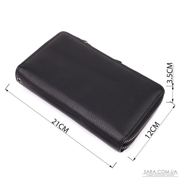 Интересный мужской клатч из натуральной кожи Vintage 23063 Черный Интересный мужской клатч из натуральной кожи Vintage 23063 Черный