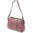 Жіноча шкіряна сумка з ефектним драпіруванням Vintage 22898 Пурпурний