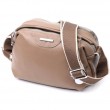 Сумка на кожен день із двома відділеннями з натуральної шкіри Vintage 22594 Бежевий