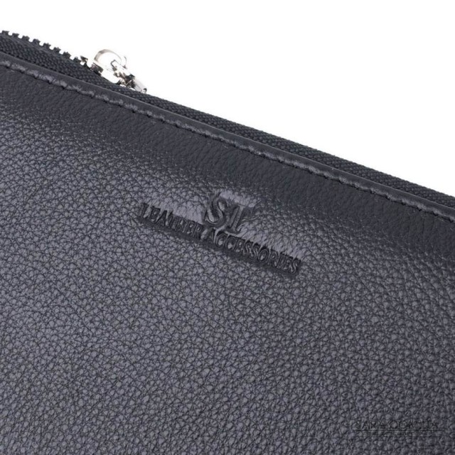 Красивий клатч унісекс на одне відділення з натуральної шкіри ST Leather 22697 Чорний Красивий клатч унісекс на одне відділення з натуральної шкіри ST Leather 22697 Чорний