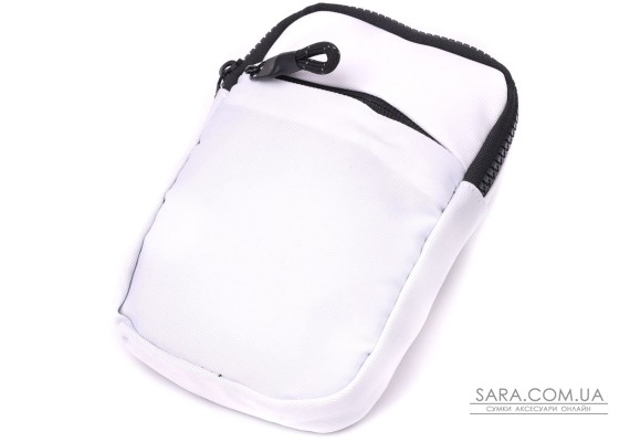 Стильна слінг сумка для подорожей із якісного текстилю Vintage 22867 Білий Стильна слінг сумка для подорожей із якісного текстилю Vintage 22867 Білий