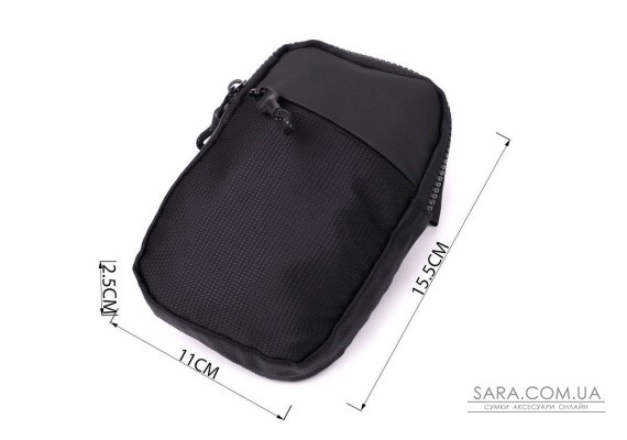 Слінг сумка для подорожей із якісного текстилю Vintage 22866 Чорний Слінг сумка для подорожей із якісного текстилю Vintage 22866 Чорний