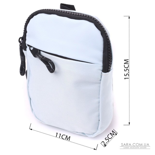 Практичная слинг сумка для путешествий из качественного текстиля Vintage 22868 Голубой Практичная слинг сумка для путешествий из качественного текстиля Vintage 22868 Голубой