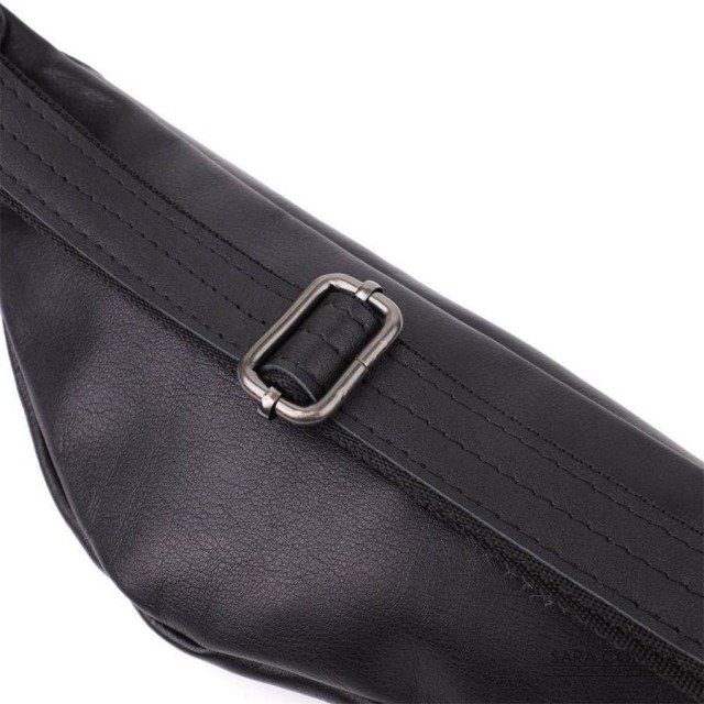 Сумка бананка для чоловіків з гладкої натуральної шкіри Shvigel 23134 Чорний Сумка бананка для чоловіків з гладкої натуральної шкіри Shvigel 23134 Чорний