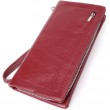 Шкіряний жіночий гаманець-клатч із відділенням під телефон ST Leather 23102 Бордовий