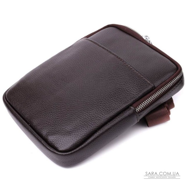 Мужская вертикальная сумка из натуральной кожи Vintage 22863 Коричневый Мужская вертикальная сумка из натуральной кожи Vintage 22863 Коричневый