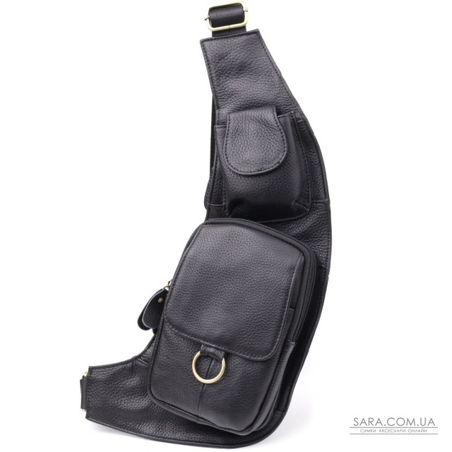 Сумка через плечо из натуральной кожи Vintage 22958 Черный Сумка через плечо из натуральной кожи Vintage 22958 Черный