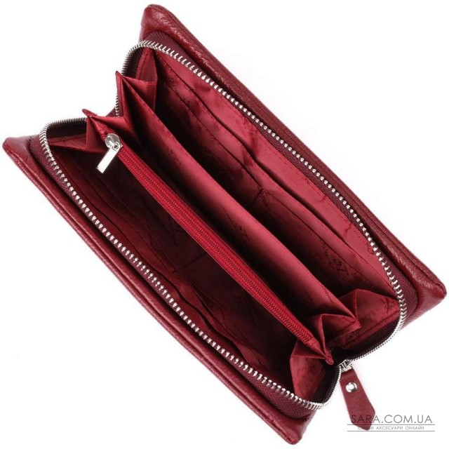 Шкіряний жіночий гаманець-клатч із відділенням під телефон ST Leather 23102 Бордовий Шкіряний жіночий гаманець-клатч із відділенням під телефон ST Leather 23102 Бордовий