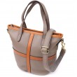 Містка сумка з натуральної шкіри для жінок Vintage 22998 Сірий