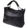 Повсякденна сумка з натуральної шкіри для жінок Vintage 22992 Чорний