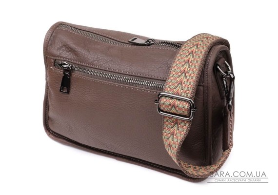 Жіноча сумка на плече із натуральної шкіри Vintage 23003 Коричневий