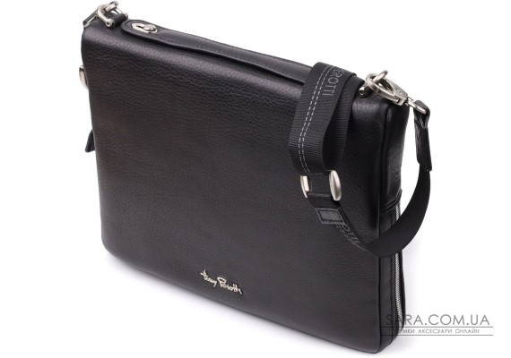 Чоловіча сумка для планшета з м'якої натуральної шкіри Tony Perotti 20846_1 (9594-28 nero) Чорний