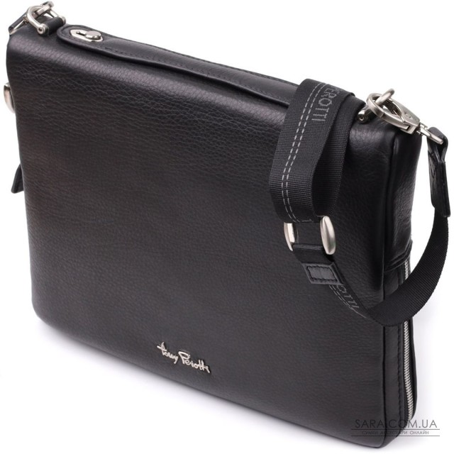 Чоловіча сумка для планшета з м'якої натуральної шкіри Tony Perotti 20846_1 (9594-28 nero) Чорний Чоловіча сумка для планшета з м'якої натуральної шкіри Tony Perotti 20846_1 (9594-28 nero) Чорний