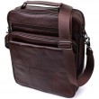 Мужская сумка с ручкой для переноса в руке из натуральной кожи Vintage 23024 Коричневый