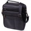 Сумка мужская с ручкой для переноса в руке из натуральной кожи Vintage 23029 Черный