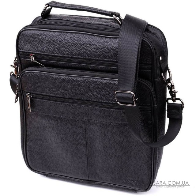 Сумка мужская с ручкой для переноса в руке из натуральной кожи Vintage 23029 Черный Сумка мужская с ручкой для переноса в руке из натуральной кожи Vintage 23029 Черный