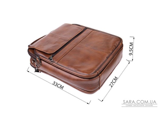 Сумка для чоловіків з ручкою для перенесення в руці з натуральної шкіри Vintage 23028 Коричневий Сумка для чоловіків з ручкою для перенесення в руці з натуральної шкіри Vintage 23028 Коричневий