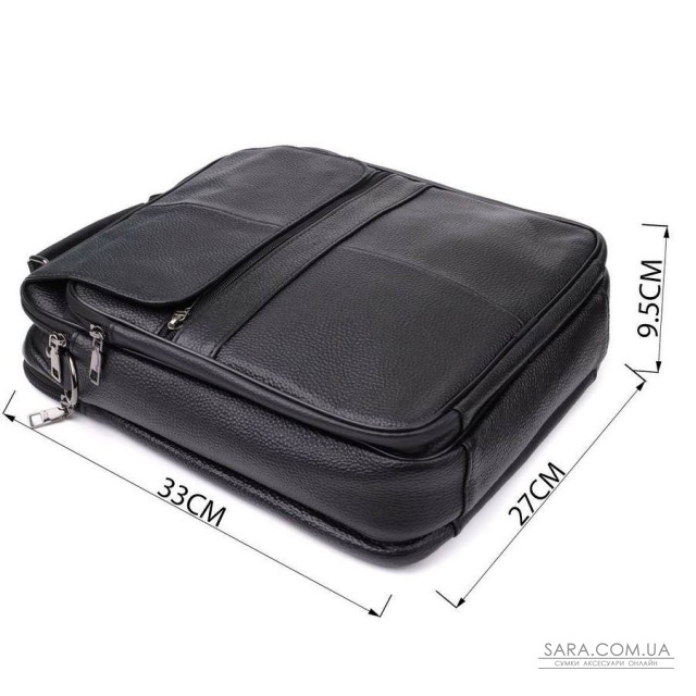 Мужская сумка с ручкой для переноса в руке из натуральной кожи Vintage 23026 Черный Мужская сумка с ручкой для переноса в руке из натуральной кожи Vintage 23026 Черный