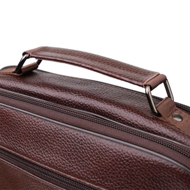 Сумка мужская с ручкой для переноса в руке из натуральной кожи Vintage 23030 Коричневый Сумка мужская с ручкой для переноса в руке из натуральной кожи Vintage 23030 Коричневый