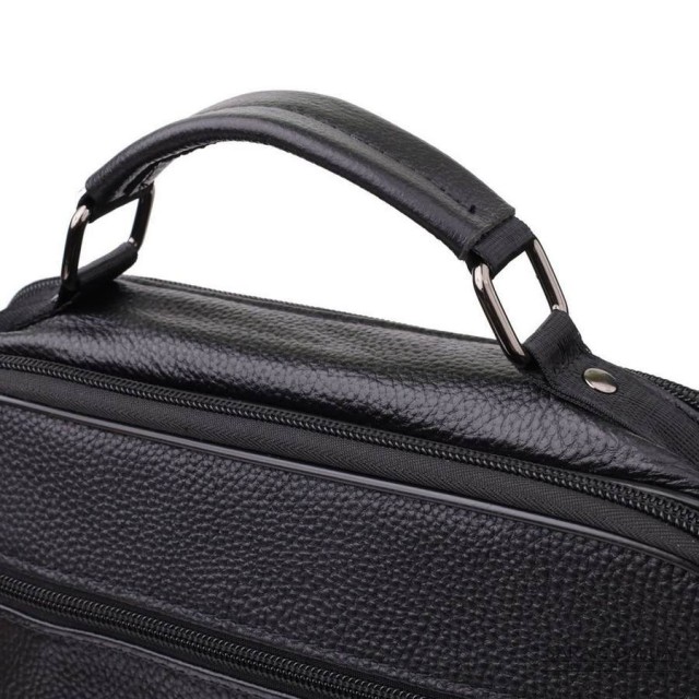 Мужская сумка с ручкой для переноса в руке из натуральной кожи Vintage 23026 Черный Мужская сумка с ручкой для переноса в руке из натуральной кожи Vintage 23026 Черный