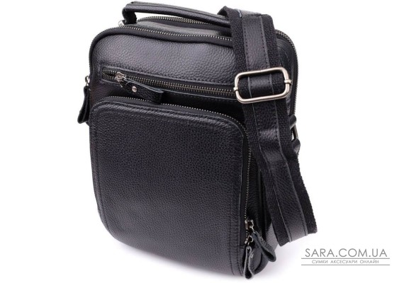 Ділова чоловіча сумка з ручкою для перенесення в руці з натуральної шкіри Vintage 23034 Чорний Ділова чоловіча сумка з ручкою для перенесення в руці з натуральної шкіри Vintage 23034 Чорний