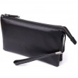 Мужской клатч из натуральной кожи Vintage 23035 Черный