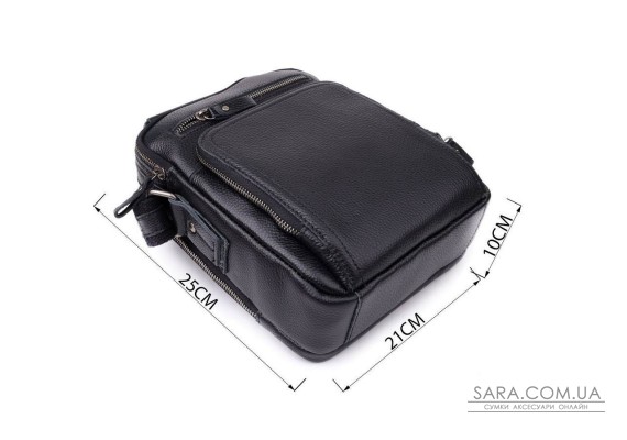 Ділова чоловіча сумка з ручкою для перенесення в руці з натуральної шкіри Vintage 23034 Чорний Ділова чоловіча сумка з ручкою для перенесення в руці з натуральної шкіри Vintage 23034 Чорний