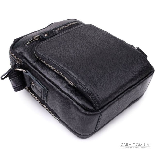 Деловая мужская сумка с ручкой для переноса в руке из натуральной кожи Vintage 23034 Черный Деловая мужская сумка с ручкой для переноса в руке из натуральной кожи Vintage 23034 Черный