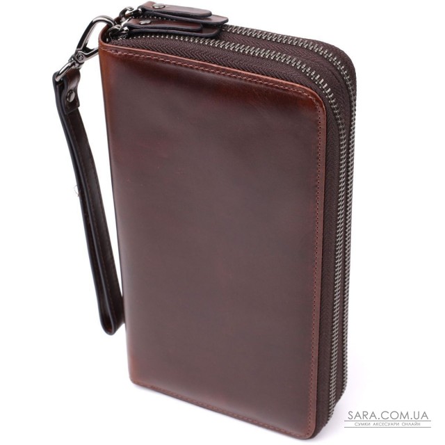 Мужской клатч из натуральной кожи Vintage 23064 Коричневый Мужской клатч из натуральной кожи Vintage 23064 Коричневый