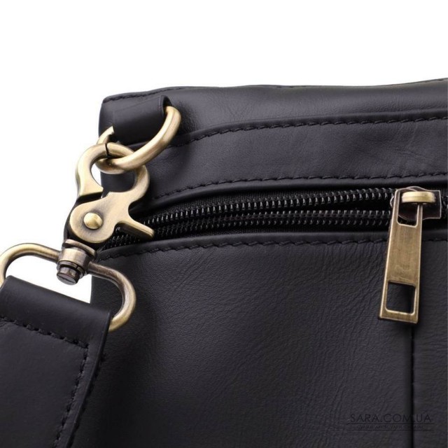 Повседневная мужская сумка из натуральной кожи Vintage 23037 Черный Повседневная мужская сумка из натуральной кожи Vintage 23037 Черный