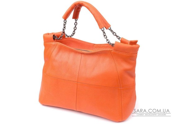 Сумка для жінок з натуральної шкіри Vintage 22990 Помаранчевий