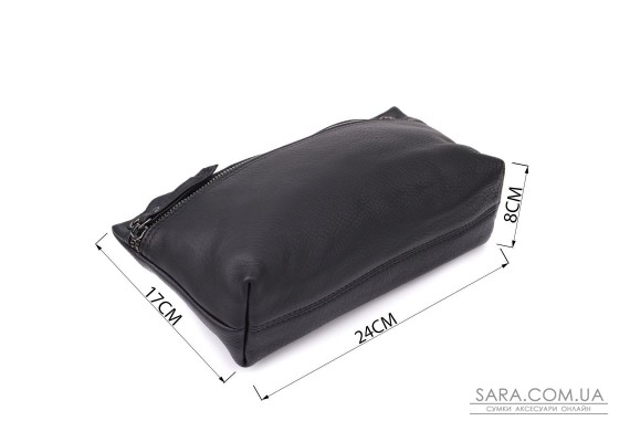 Модна жіноча сумка на плече з натуральної шкіри Vintage 23004 Чорний