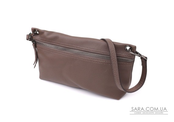 Сумка жіноча на плече з натуральної шкіри Vintage 23006 Коричневий